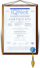 Сертификат на систему управления качеством (Англ)